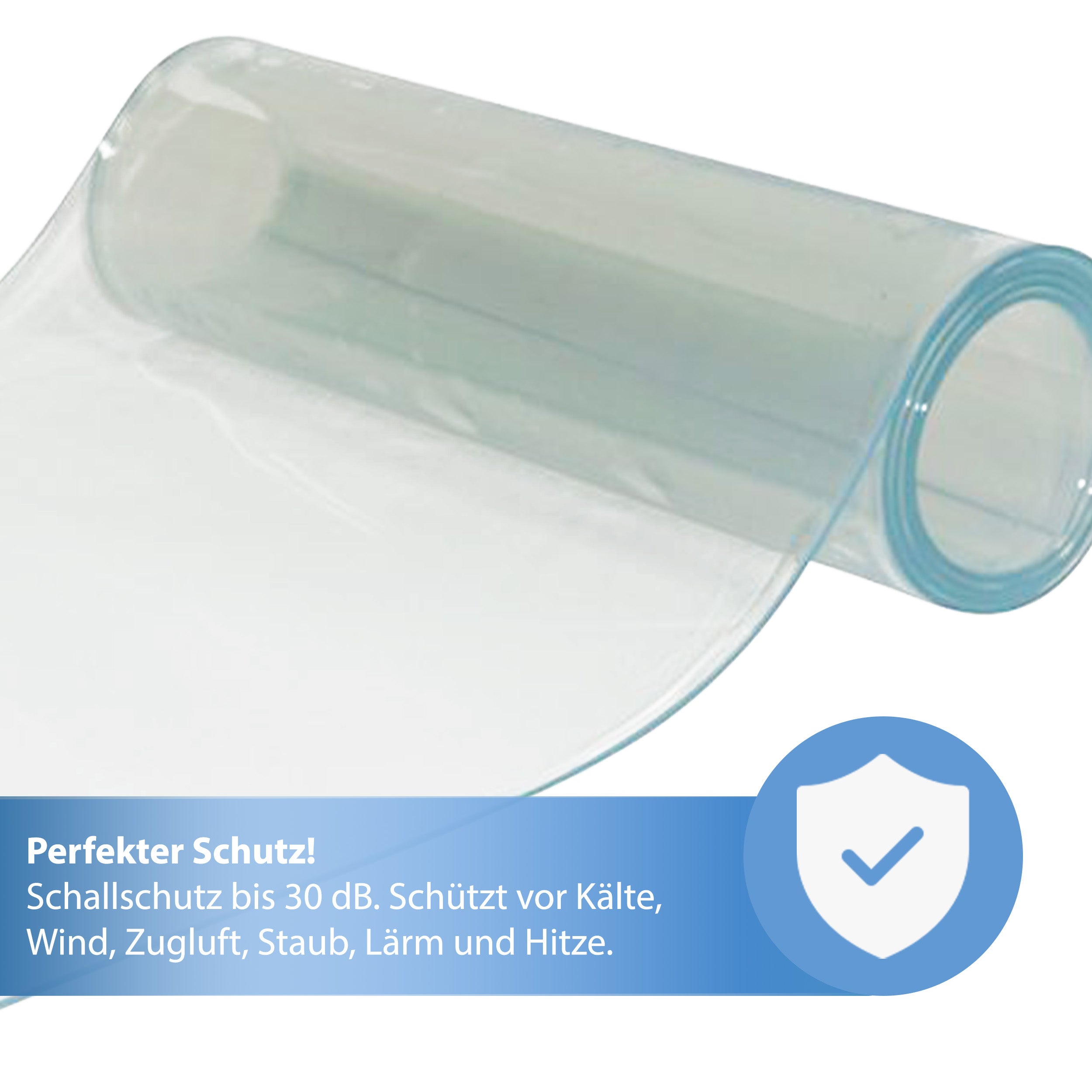 PVC Streifenvorhang feuerhemmend Breite 2,00 m / Stärke 2 mm