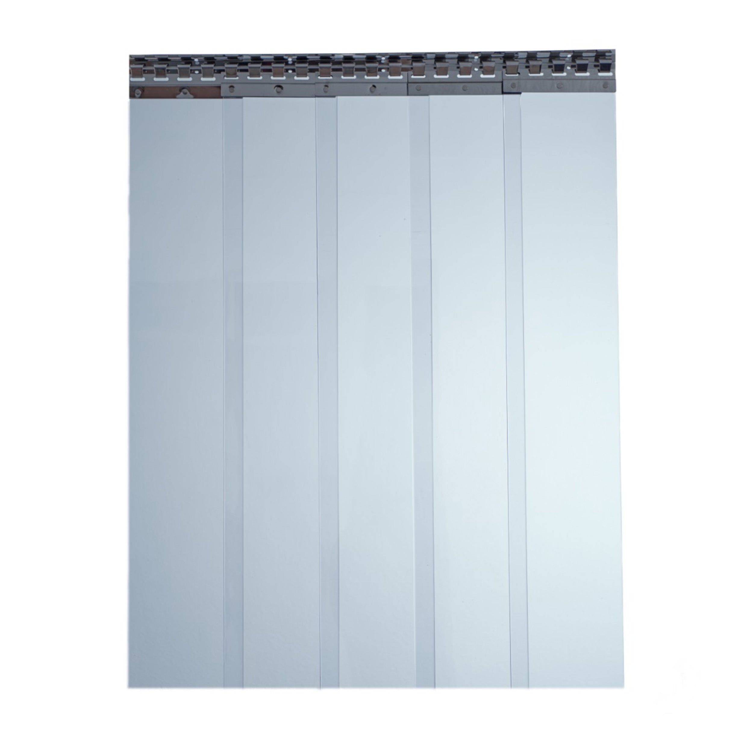 PVC Streifenvorhang blau-transparent Breite 1,85 m / Streifen 200/2mm