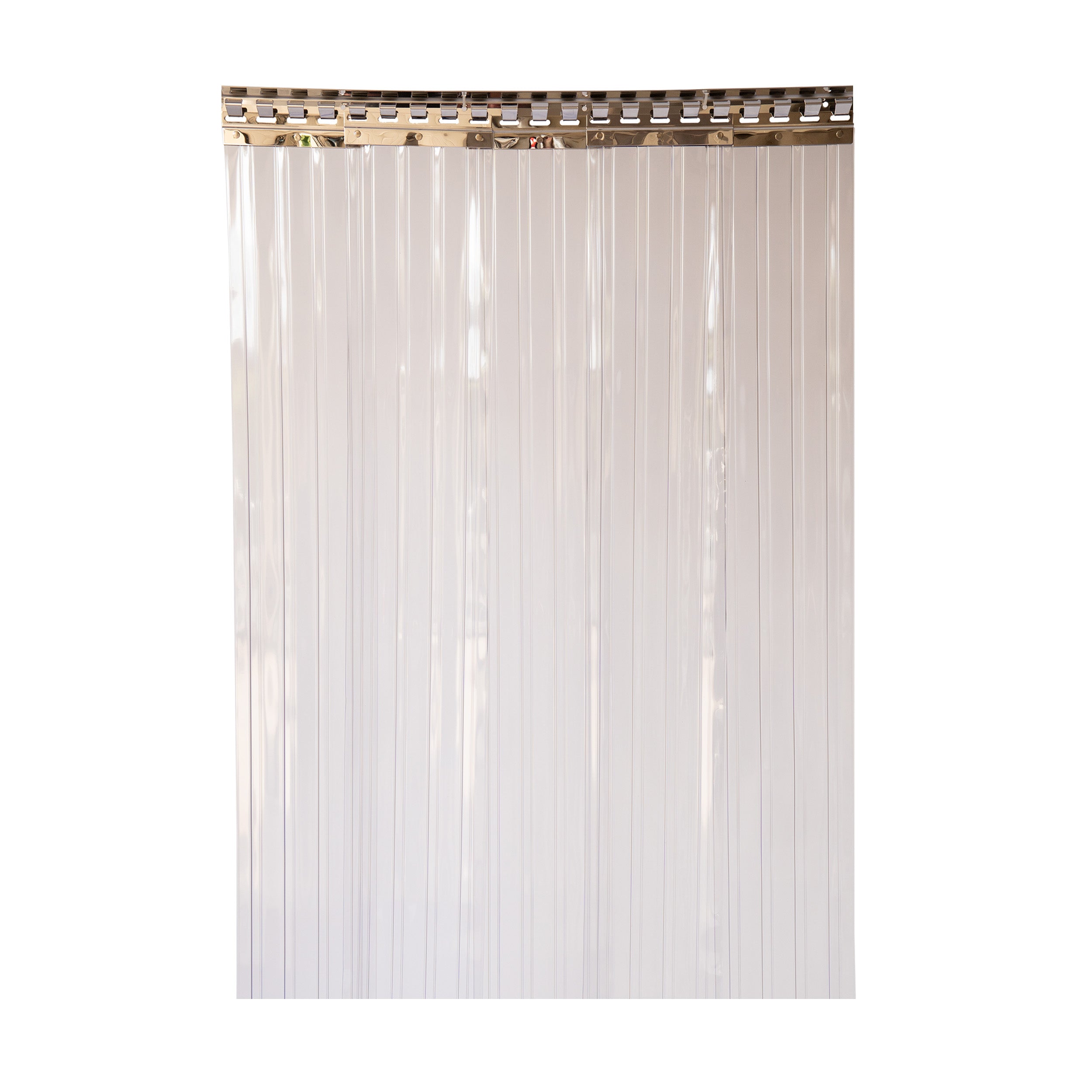 PVC Streifenvorhang Kühlhaus gerippt Breite 2,00 m / Stärke 2 mm