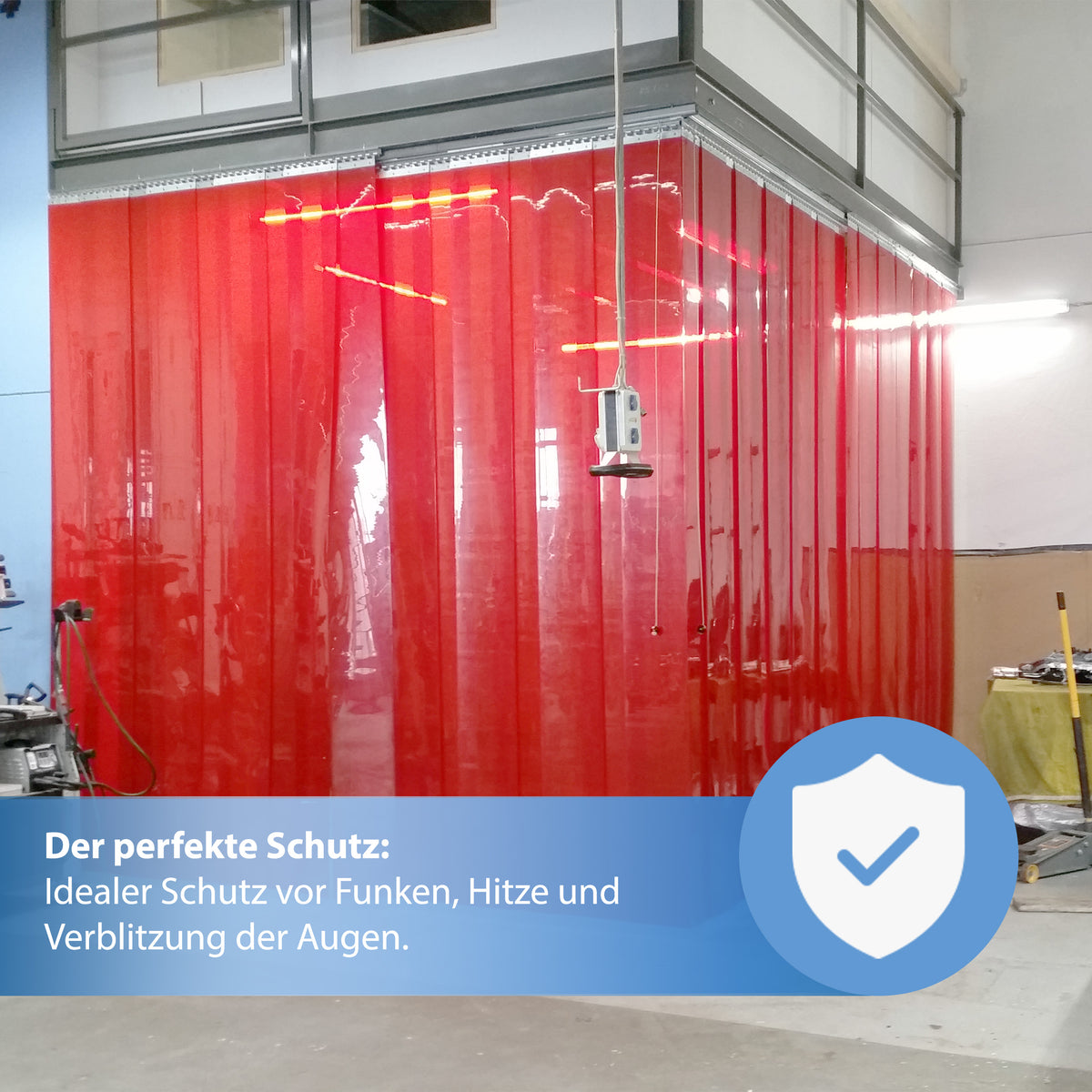 Schiebevorrichtung PVC Streifenvorhang 1-gleisig für VOR-Sturz