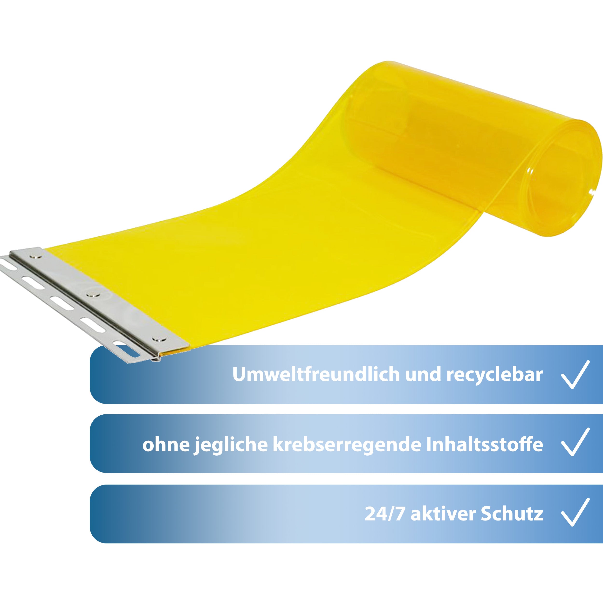 STALLVORHANG (gelb-transparent)